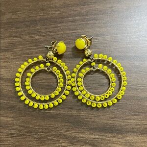 J.Crew yellow drop earrings